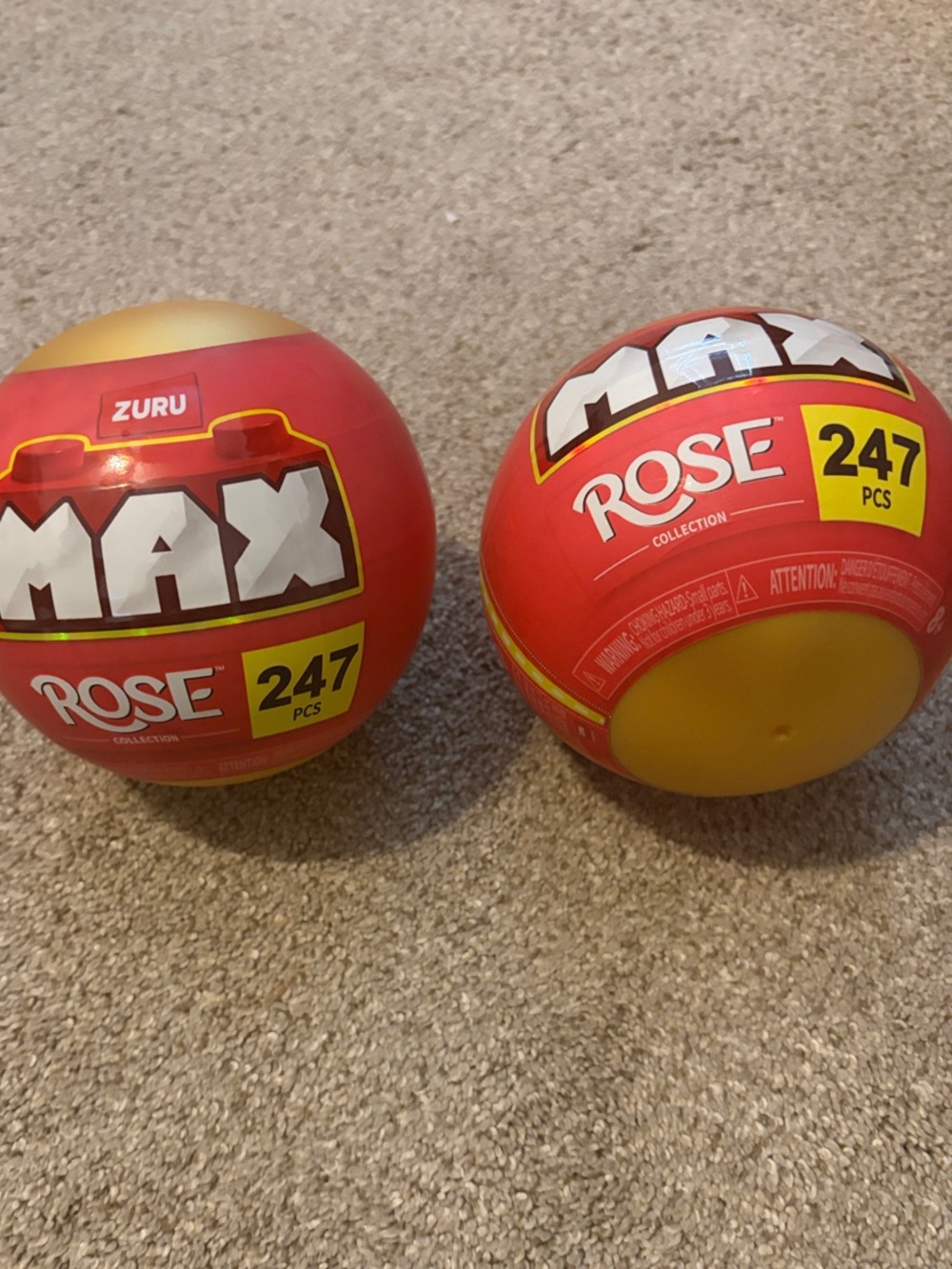 2 Max Rose 247-Piece Surprise Ball - Red